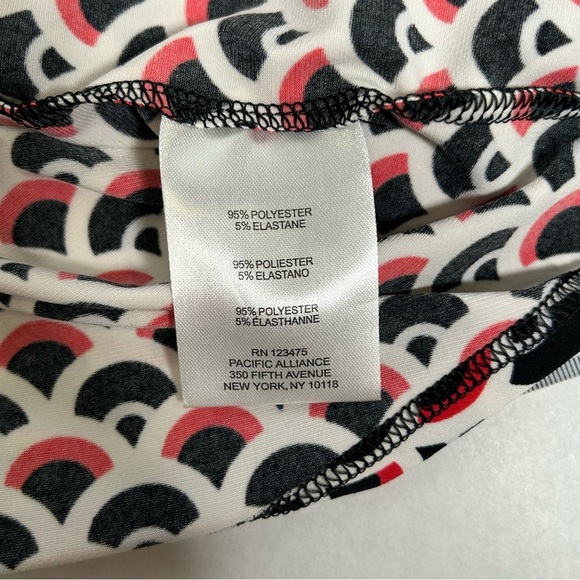 2 for$15 Jones New York White and Red Button Down Shirt with Notched Collar - Picture 8 of 12